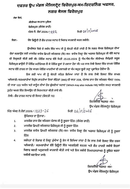 70 कर्मचारियों पर होगी बड़ी कार्रवाई
